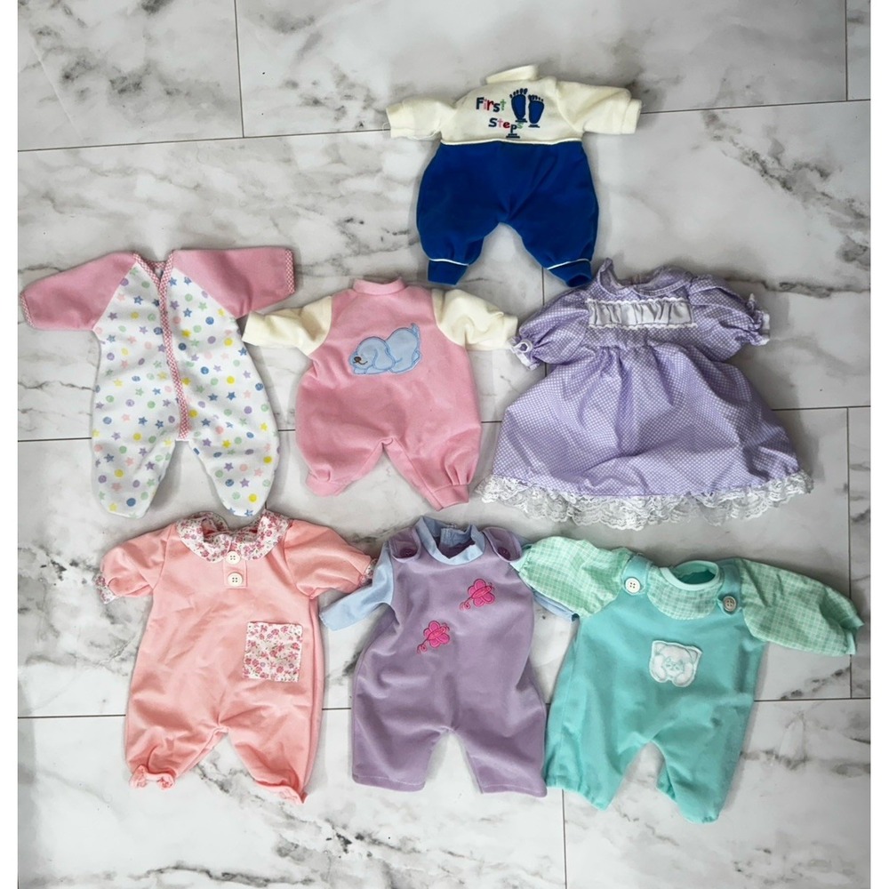 Vintage Doll Clothes Lot Of 7